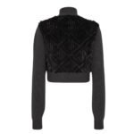 FENDI BLOUSON BLACK FF MINK JACKET