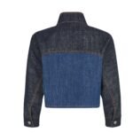 FENDI JACKET BLUE TWO-TONE DENIM JACKET