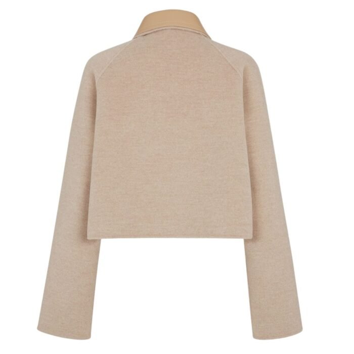 FENDI BLOUSON BEIGE WOOL JACKET