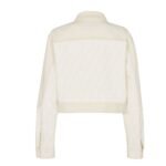 FENDI BLOUSON WHITE FF DENIM JACKET