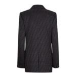 FENDI JACKET BLACK SILK JACKET