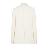 FENDI JACKET WHITE WOOL AND SILK BLAZER