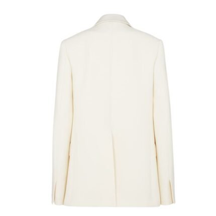FENDI JACKET WHITE WOOL AND SILK BLAZER