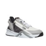 FENDI FLOW LEATHER LOW-TOPS