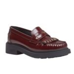 FENDI FILO LEATHER LOAFERS