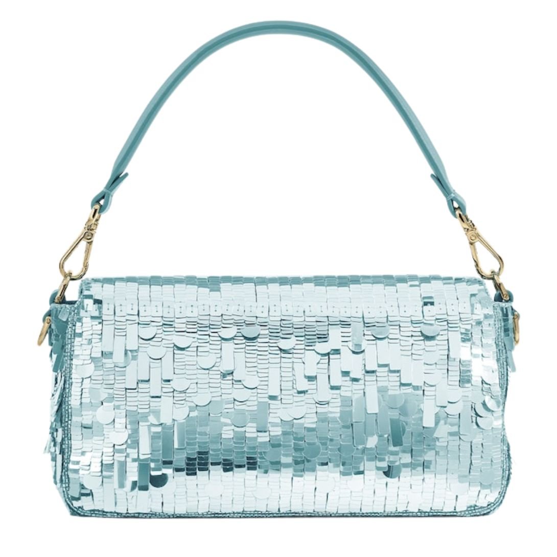 2 FENDI BAGUETTE SEQUINED BAG