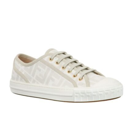FENDI DOMINO FF FABRIC LOW-TOPS