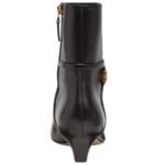 FENDI FFOLD BLACK LEATHER LOW-HEELED BOOTS