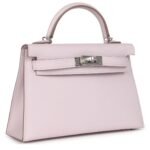 HERMÈS KELLY SELLIER 20 MAUVE PALE EPSOM PALLADIUM HARDWARE