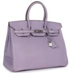VINTAGE HERMÈS BIRKIN 35 LILAC CHEVRE MYSORE PALLADIUM HARDWARE
