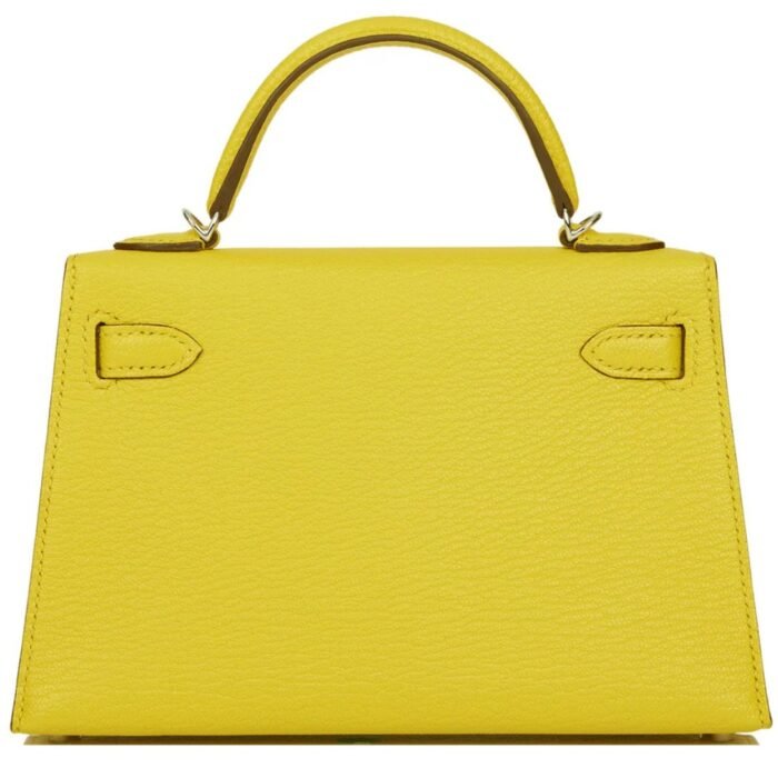 HERMÈS KELLY SELLIER 20 JAUNE DE NAPLES VERSO CHÈVRE PALLADIUM HARDWARE