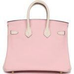 HERMÈS SPECIAL ORDER (HSS) BIRKIN 25 ROSE SAKURA AND NATA SWIFT PERMABRASS HARDWARE