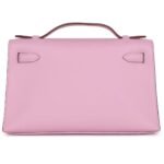 HERMÈS KELLY POCHETTE MAUVE SYLVESTRE SWIFT PALLADIUM HARDWARE