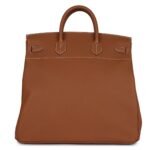 HERMÈS BIRKIN HAC 40 GOLD TOGO PALLADIUM HARDWARE
