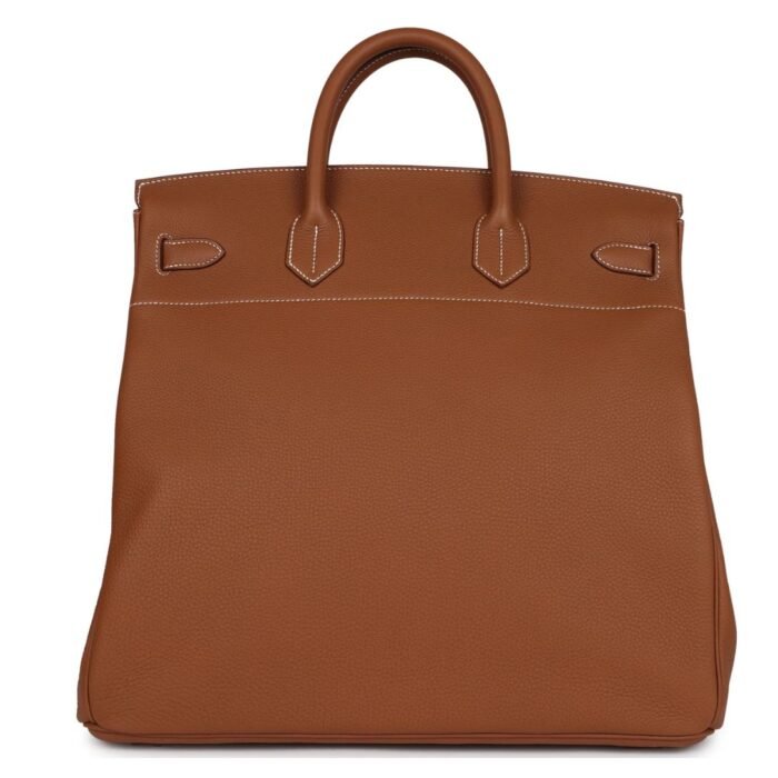 HERMÈS BIRKIN HAC 40 GOLD TOGO PALLADIUM HARDWARE