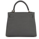 HERMÈS KELLY RETOURNE 25 ETAIN TOGO GOLD HARDWARE
