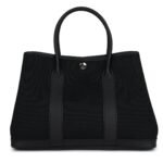 HERMÈS GARDEN PARTY 30 BLACK TOILE AND NEGONDA PALLADIUM HARDWARE