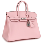HERMÈS BIRKIN 25 ROSE SAKURA SWIFT PALLADIUM HARDWARE
