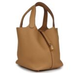 HERMÈS PICOTIN LOCK 22 BISCUIT CLEMENCE GOLD HARDWARE