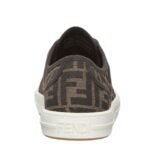 FENDI COLIBRÌ LITE MEDIUM-HEEL BLACK CHENILLE SLINGBACKS