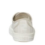 FENDI COLIBRÌ LITE MEDIUM-HEEL BLACK CHENILLE SLINGBACKS