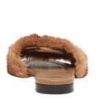 FENDI BAGUETTE MINK SLIDES