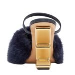 FENDI BAGUETTE MINK SLIDES