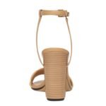 FENDI DELFINA FF NAPPA LEATHER HIGH HEELED SANDALS