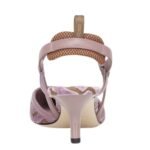 FENDI COLIBRÌ LITE FF JACQUARD VELVET MEDIUM-HEELED SLINGBACKS