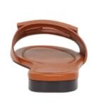 FENDI BAGUETTE LEATHER SLIDES