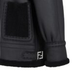 FENDI JACKET BLACK SHEARLING JACKET