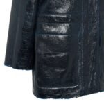 FENDI BLOUSON DARK BLUE SHEEPSKIN JACKET