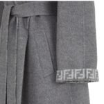 FENDI COAT GRAY WOOL COAT
