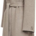 FENDI COAT DOVE GRAY CASHMERE COAT
