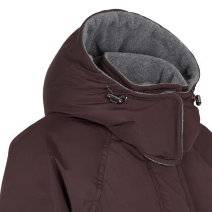 FENDI SKI JACKET DARK PURPLE TECHNICAL FABRIC JACKET