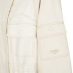 FENDI BLOUSON WHITE DENIM JACKET