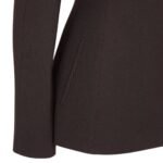 FENDI JACKET DARK PURPLE GRAIN DE POUDRE WOOL JACKET