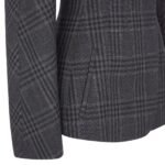 FENDI JACKET GRAY CHECKED WOOL BLAZER