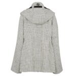 FENDI BLOUSON WHITE CHECK WOOL JACKET