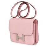 HERMÈS CONSTANCE 18 ROSE SAKURA CHEVRE PALLADIUM HARDWARE