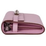 HERMÈS KELLY WALLET TO GO MAUVE SYLVESTRE EPSOM PALLADIUM HARDWARE