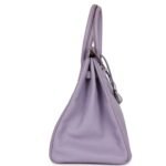 VINTAGE HERMÈS BIRKIN 35 LILAC CHEVRE MYSORE PALLADIUM HARDWARE