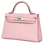 HERMÈS KELLY SELLIER 20 ROSE SAKURA CHEVRE MYSORE PALLADIUM HARDWARE