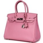 PRE-OWNED HERMÈS BIRKIN 30 BUBBLEGUM EPSOM PALLADIUM HARDWARE