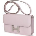 HERMÈS CONSTANCE ELAN MAUVE PALE EPSOM PALLADIUM HARDWARE