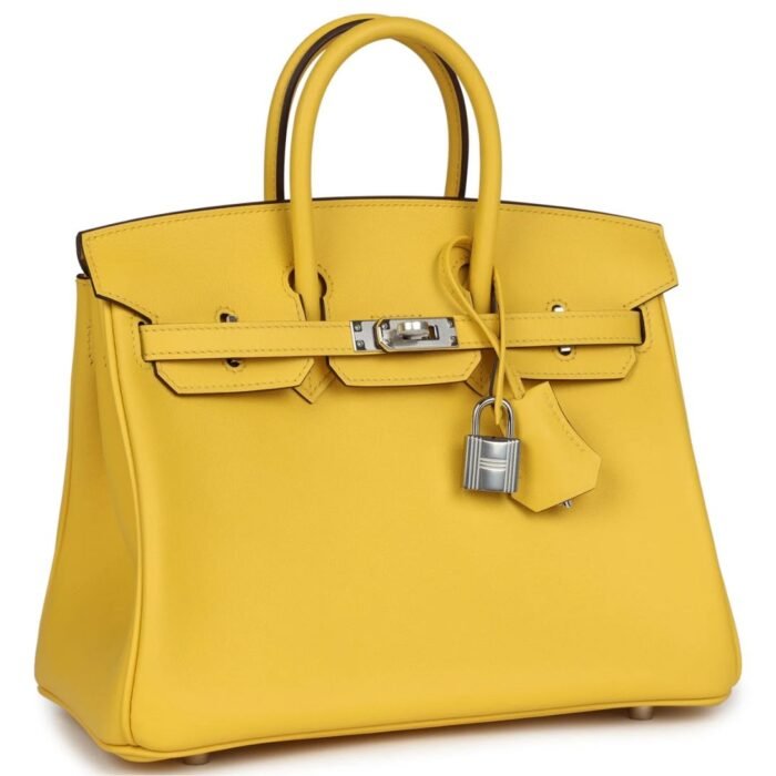 HERMÈS BIRKIN 25 JAUNE DE NAPLES SWIFT PALLADIUM HARDWARE (Copy)
