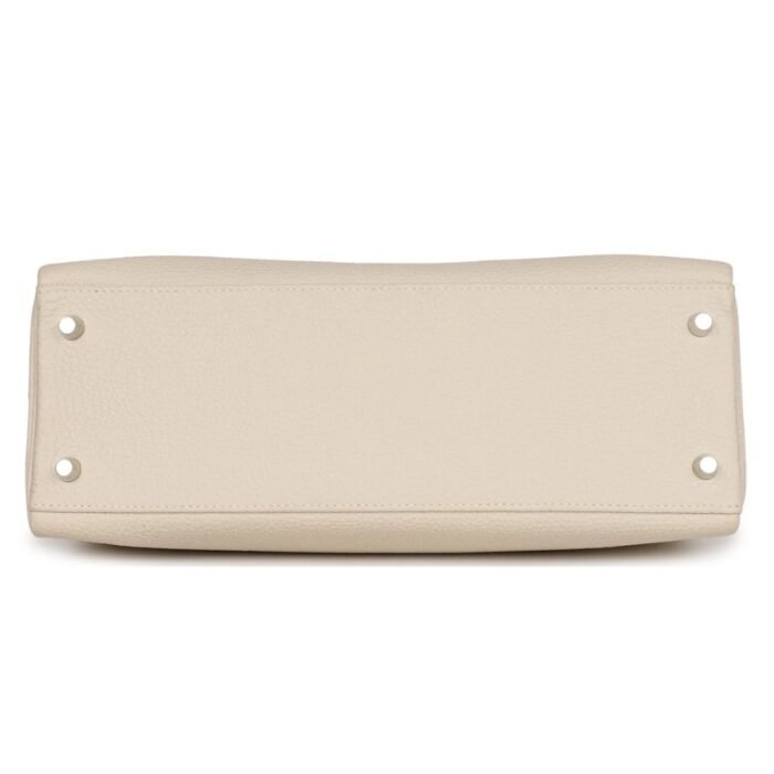 PRE-OWNED HERMÈS KELLY RETOURNE 32 CRAIE AU GALLOP TOGO PALLADIUM HARDWARE