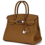 PRE-OWNED HERMÈS BIRKIN 30 BRONZE D'OR VERSO TOGO PALLADIUM HARDWARE