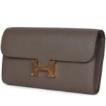 HERMÈS CONSTANCE WALLET TO GO ETAIN EPSOM GOLD HARDWARE