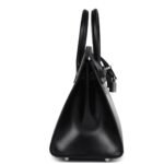 HERMÈS BIRKIN SELLIER 25 BLACK BOX PALLADIUM HARDWARE